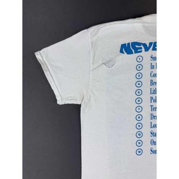 Vintage Y2K 2002 Nirvana Nevermind Band Tee Album Grunge Punk Tour Promo White - Picture 9 of 14
